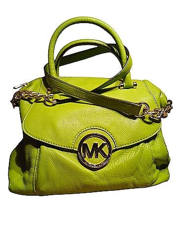 Michael Kors Leather Satchel (view 1)