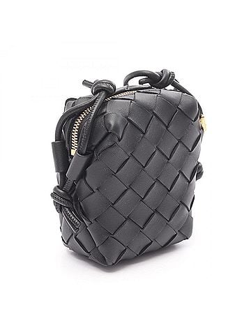 Bottega Veneta Bottega Veneta Intrecciato Micro Shoulder Bag/Handbag, Leather, Women's, Black, 805806V4W518425 (view 2)