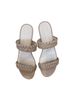 Stuart Weitzman Print Tan Brown Sandals Size 9 - photo 2