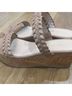 Stuart Weitzman Print Tan Brown Sandals Size 9 - photo 5