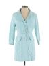 Banana Republic 100% Polyester 100% Cotton Tweed Solid Blue Coat Size S - photo 1