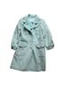 Banana Republic 100% Polyester 100% Cotton Tweed Solid Blue Coat Size S - photo 4