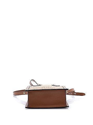 Versace Allover Logo Convertible Tote Printed Canvas Mini (view 2)