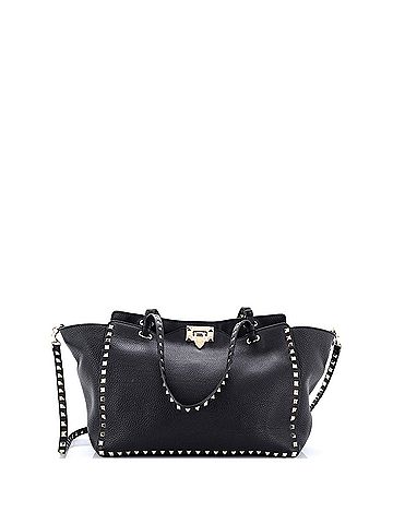 Valentino Garavani Rockstud Tote Pebbled Leather Medium (view 1)
