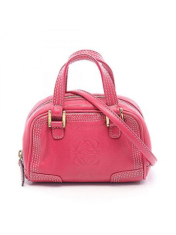 Loewe Loewe Amazona Micro Mini 2-Way Handbag, Leather, Women's, Pink (view 1)