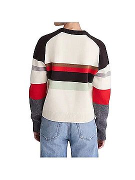 Madewell Raglan Sleeve Colorblock Merino Wool Sweater Pullover Sweater (view 2)