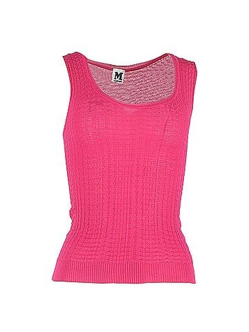 Missoni M Missoni Knit Sleeveless Top in Pink Cotton (view 1)