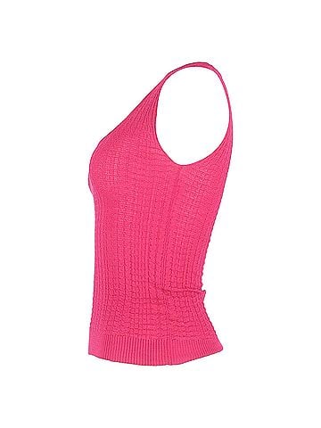 Missoni M Missoni Knit Sleeveless Top in Pink Cotton (view 2)