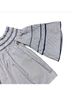 Parker 100% Cotton Stripes Multi Color Short Sleeve Blouse Size S - photo 5