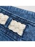 Spell 100% Cotton Solid Blue White Jeans Size L - photo 6