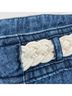 Spell 100% Cotton Solid Blue White Jeans Size L - photo 7