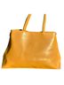 FURLA 100% Leather Solid Yellow Leather Shoulder Bag One size - photo 1