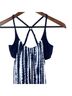 Athleta Tie-dye Blue White Sleeveless Top Size 4 - photo 1