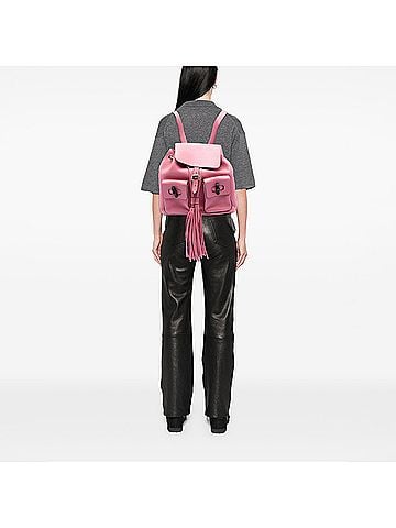 Gucci Leather Bamboo Tassel Backpack (view 2)