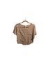 Kira Floral Tan Short Sleeve Blouse Size M - photo 1