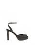 Veronica Beard Black Women's Brianne Crystal Platform Sandal Size 7 1/2 - photo 1