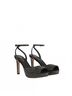 Veronica Beard Black Women's Brianne Crystal Platform Sandal Size 7 1/2 - photo 4