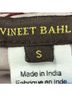 Vineet Bahl 100% Polyester 100% Polyester Floral Multi Color Short Sleeve Blouse Size S - photo 3
