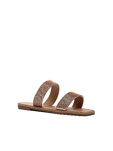 Qupid Women's Rhinestone Sandal (view 2)