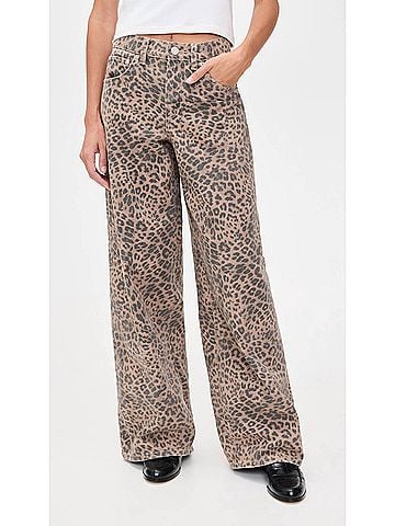 Z Supply Marli Denim Leopard Pant (view 2)