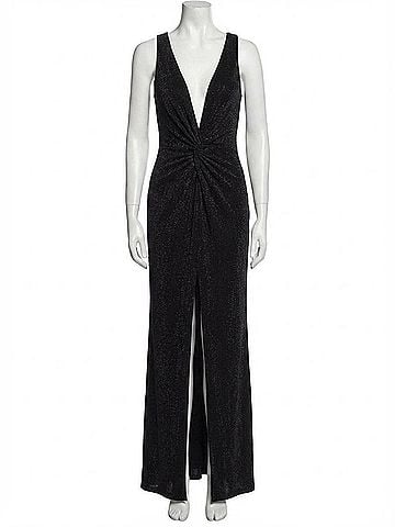Ramy Brook Rosalyn Studded V-Neck Gown (view 1)