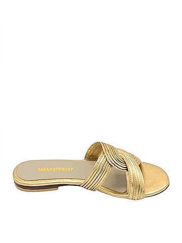 Sarah Stewart Women's Angela Swirl Leather Flat Sandal (view 1)