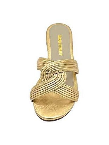 Sarah Stewart Women's Angela Swirl Leather Flat Sandal (view 2)