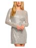 Ramy Brook Print Gray Forrest Sequin Mini Dress Size 6 - photo 2