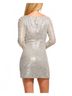 Ramy Brook Print Gray Forrest Sequin Mini Dress Size 6 - photo 3