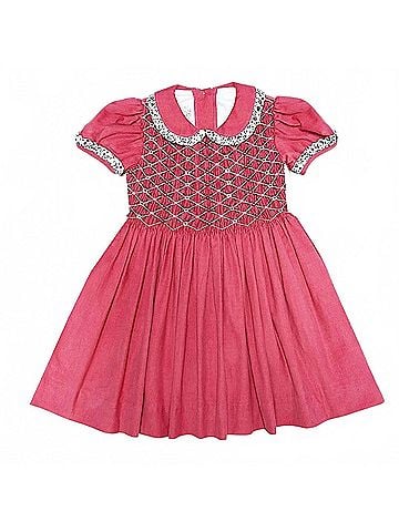 Marco & Lizzy Girl's Isabella Hand Smocked Corduroy Dress (view 1)