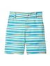Hatley White Kids Ocean Stripes Quick Dry Shorts Size 5 - photo 1