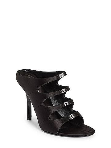 Alexander Wang Women's Satin Lolita Crystal Embellished Sandal Heels (view 2)