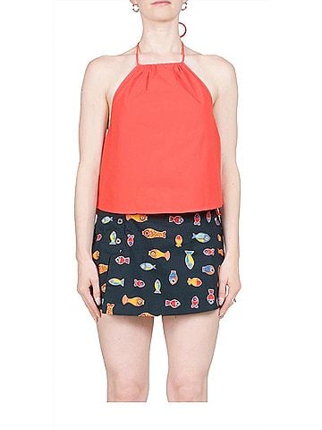 Ciao Lucia Tacito Top in Rosso (view 2)
