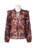 Cleobella Floral Red Priya Blouse Size S - photo 1