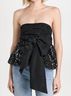 LoveShackFancy Print Black Jardena Top Size 2 - photo 2