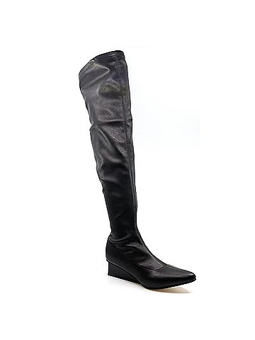 All Black Women's Square Edge Boots (view 2)