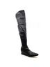 All Black Black Women's Square Edge Boots Size EU 37 - photo 2