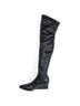 All Black Black Women's Square Edge Boots Size EU 37 - photo 3