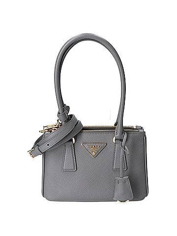 Prada PRADA 1BA906 Grey Galleria Saffiano Leather Mini Bag Handbag TU ARDESIA Women's (view 1)