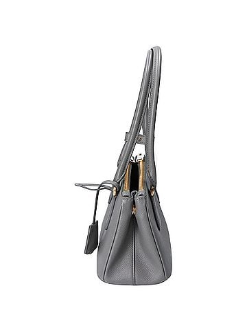 Prada PRADA 1BA906 Grey Galleria Saffiano Leather Mini Bag Handbag TU ARDESIA Women's (view 2)