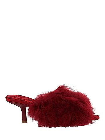 Burberry Women's Jackie Shearling Mules (view 1)