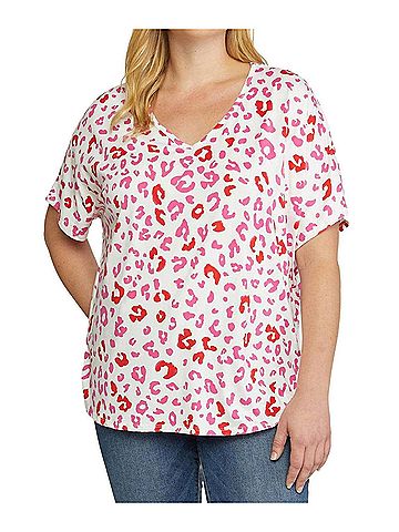Entro Leopard Print Plus Top (view 2)