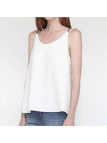 Vilagallo Gina Shirt in Ecru Crep (view 2)