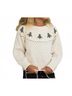 Rylee + Cru Print White Fair Isle Sweater Size 12-18 mo - photo 2