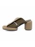 All Black Brown Women Mod Collar Mule Size EU 41 - photo 4