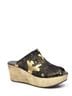 Chocolat Blu Black Yiona Wedge Sandals Size 6 1/2 - photo 1