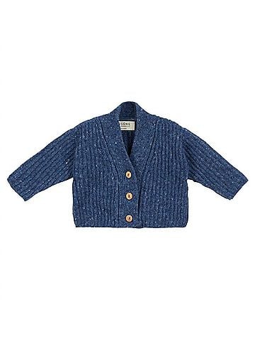 Arsene et Les Pipelettes Girl's Wool Cardigan (view 1)