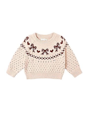 Rylee + Cru Girl's Fair Isle Sweater (view 1)