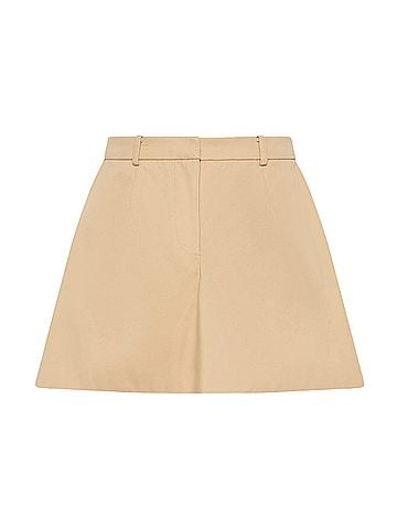 Faithfull the Brand Sable Cotton A-Line Mini Skirt (view 1)