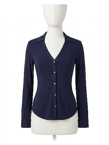 L'Agence Dallas Blouse in Midnight (view 1)